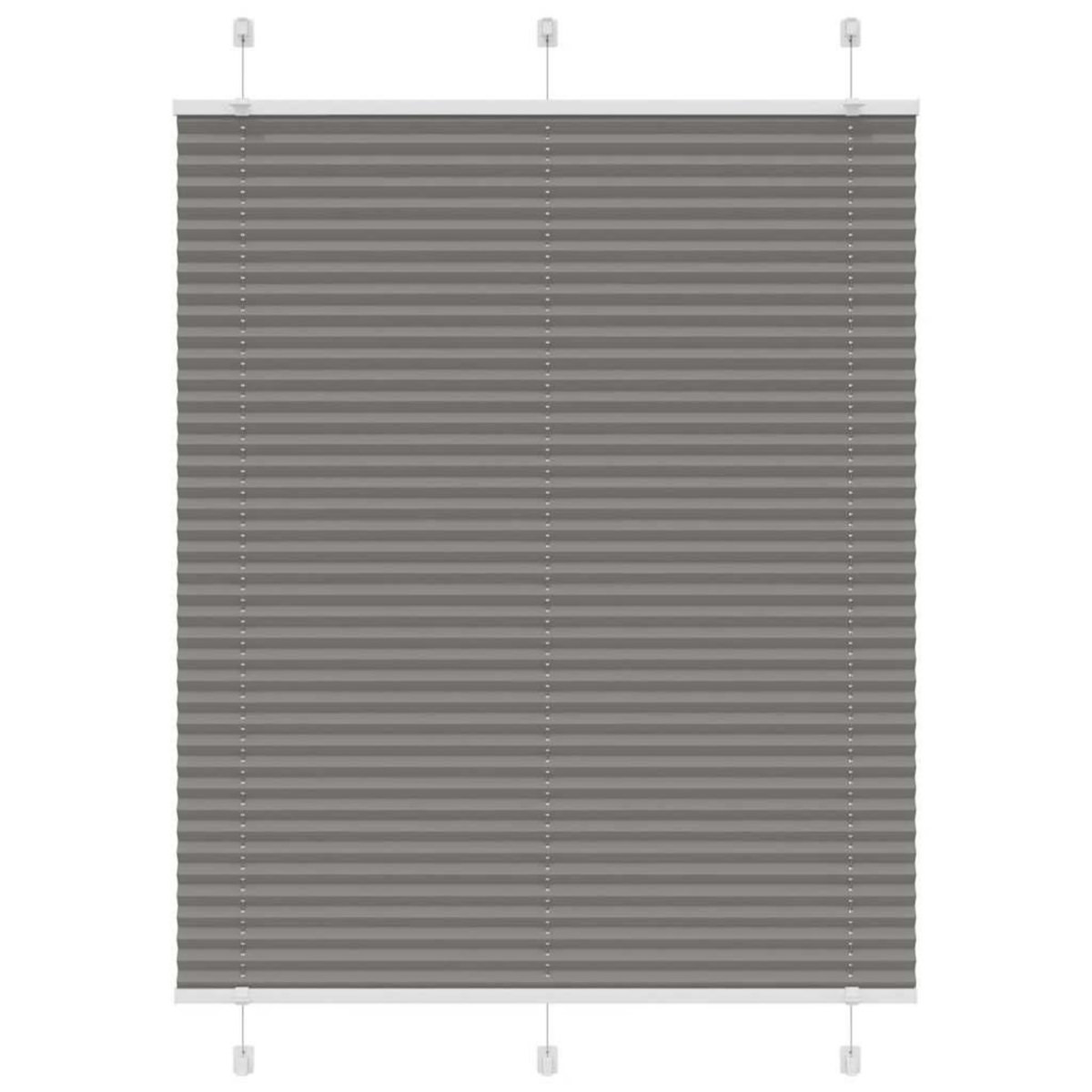 VIDAXL Store plisse anthracite 105x100 cm largeur du tissu 104,4 cm