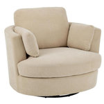 Paris Prix Fauteuil Pivotant  Swiv  109cm Beige