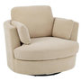 Voir la diapositive 1 : Paris Prix Fauteuil Pivotant  Swiv  109cm Beige