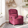 Voir la diapositive 1 : VIDAXL Fauteuil de massage inclinable rouge bordeaux velours