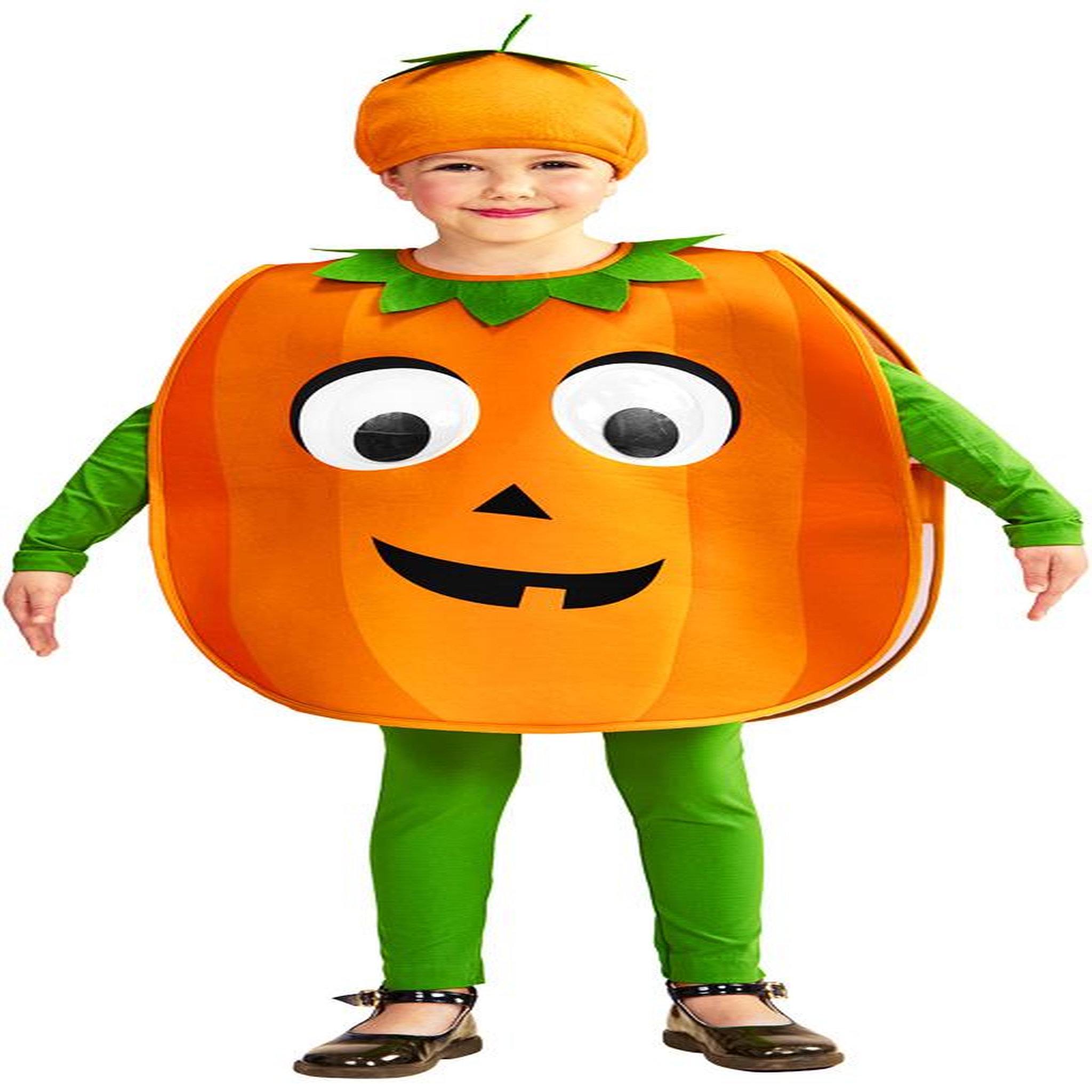 WIDMANN Déguisement - Citrouille aux Gros Yeux - Enfant - 2/4 ans (86 à 104 cm)