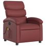Voir la diapositive 3 : VIDAXL Fauteuil de massage inclinable Rouge bordeaux Similicuir
