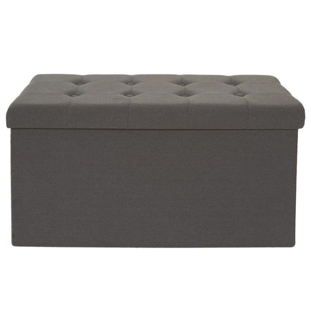 Paris Prix Banc Pliable & Coffre  Eleonor  76cm Gris