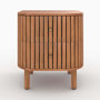 Voir la diapositive 1 : Rendez vous déco Table de chevet  en bois d'acacia 2 tiroirs-Paola