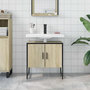 Voir la diapositive 3 : VIDAXL Armoire lavabo de salle de bain chene sonoma 60x33x60 cm