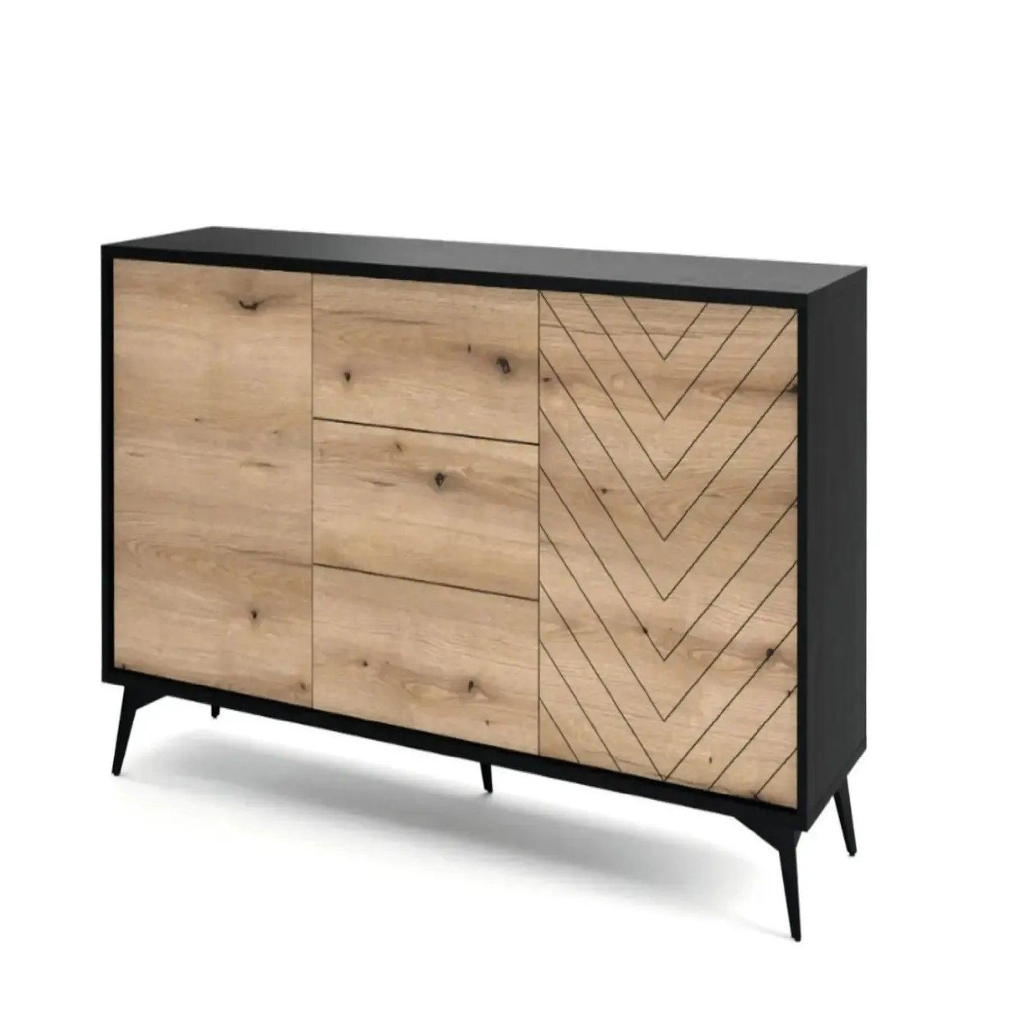 Voir la diapositive 3 : CASANOVA PARIS ALICE - Buffet en bois 104cm Marron