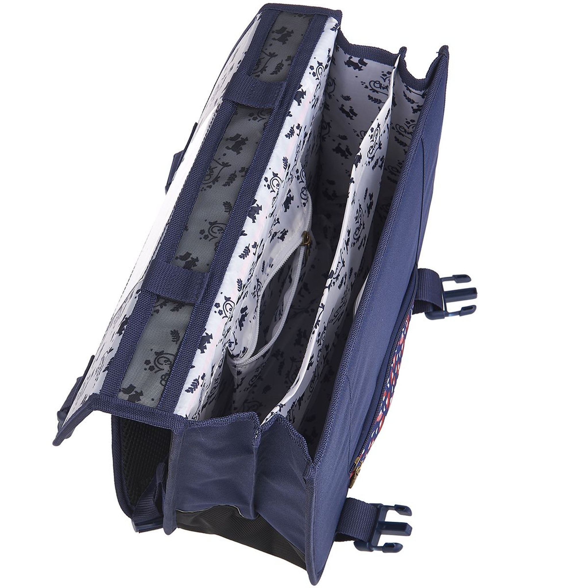 Voir la diapositive 4 : CHIPIE Cartable 38 cm CP/CE1/CE2 bleu motifs feuilles