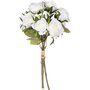 ATMOSPHERA Bouquet artificiel de 14 Roses - H. 40 cm - Blanc