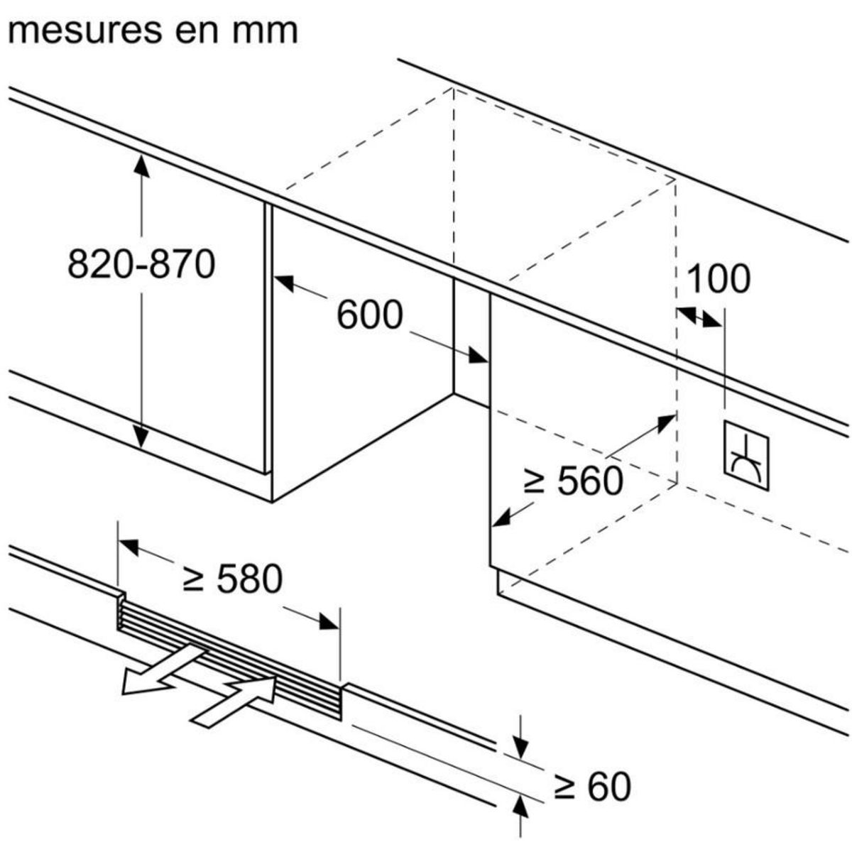 Siemens Cave à vin encastrable multizones 44 bouteilles - ku21wahg0