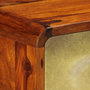 Voir la diapositive 5 : VIDAXL Buffet Bois de Sesham solide Imprime dore 90x30x77 cm
