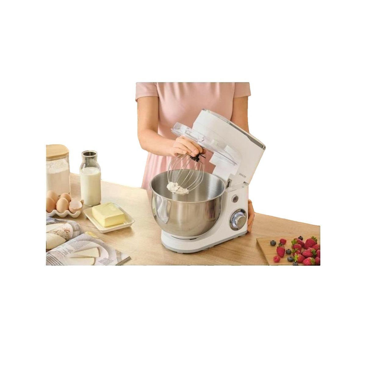 SENCO Robot pâtissier Sencor STM 3630WH blanc bol inox 5,5 L