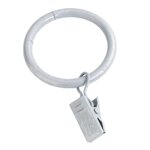 Paris Prix Lot de 10 Anneaux  Pince  12cm Gris & Argent