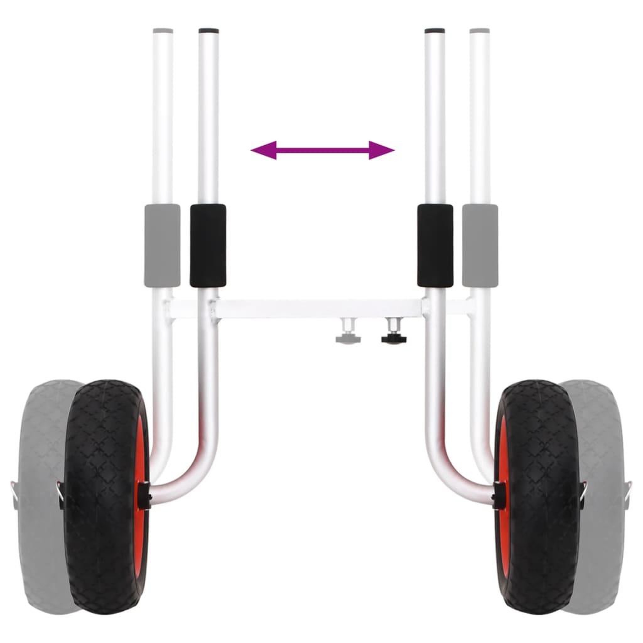 Voir la diapositive 5 : VIDAXL Chariot pour kayak 90 kg aluminium