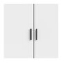 Voir la diapositive 6 : TVILUM Armoire VEGA - Décor Blanc mat - 3 portes + 3 tiroirs - L 147 x P 49,6 x H 200,4 cm - TVILUM