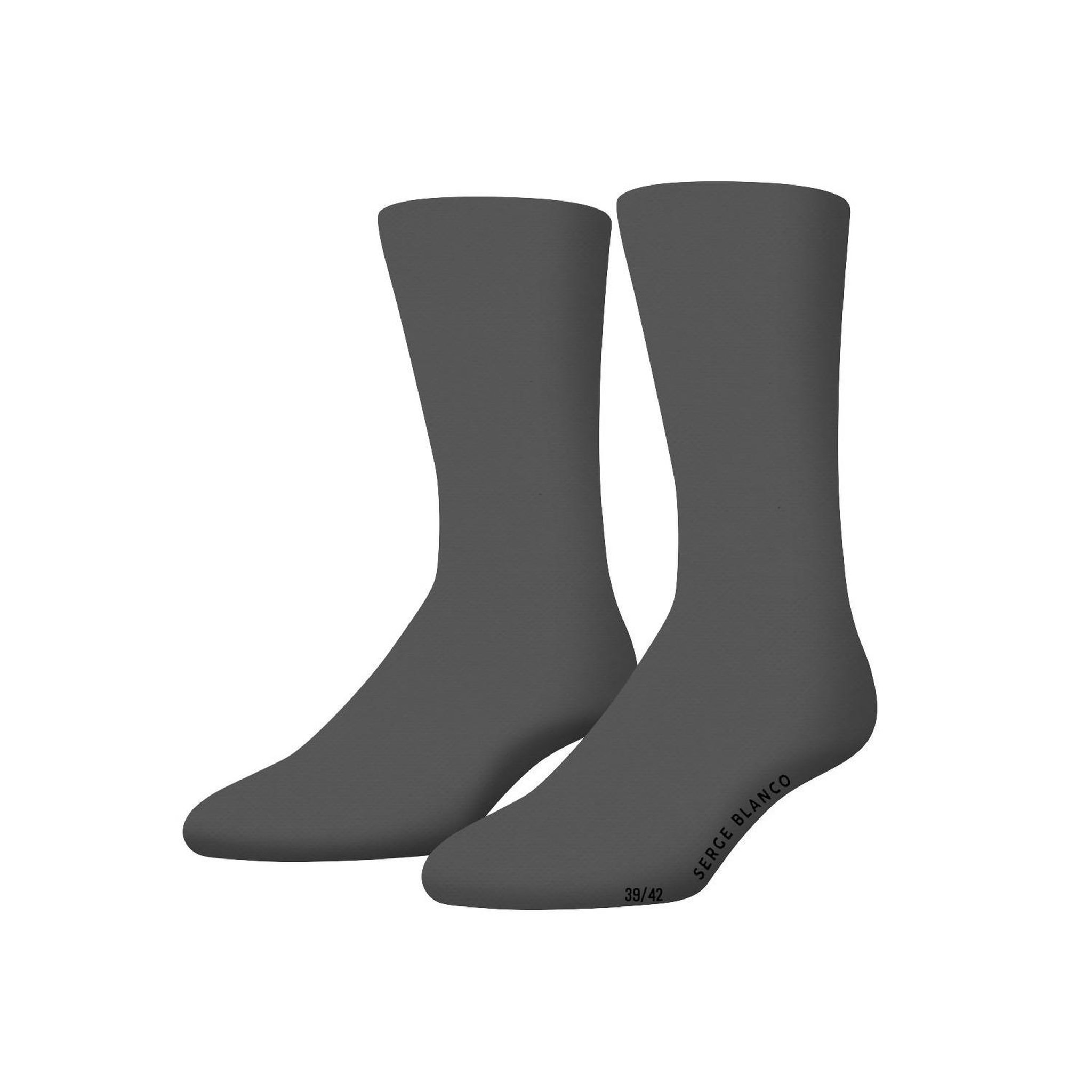 Voir la diapositive 3 : SERGE BLANCO Lot de 10 paires de chaussettes de ville serge blanco