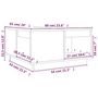Voir la diapositive 6 : VIDAXL Table basse 60x61x32,5 cm Bois massif de pin