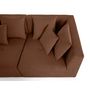 Voir la diapositive 5 : LISA DESIGN Amalfi - canapé modulable d'angle réversible - 5 places - en tissu