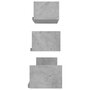 Voir la diapositive 5 : VIDAXL Etageres murales 3 pcs Gris beton Bois d'ingenierie