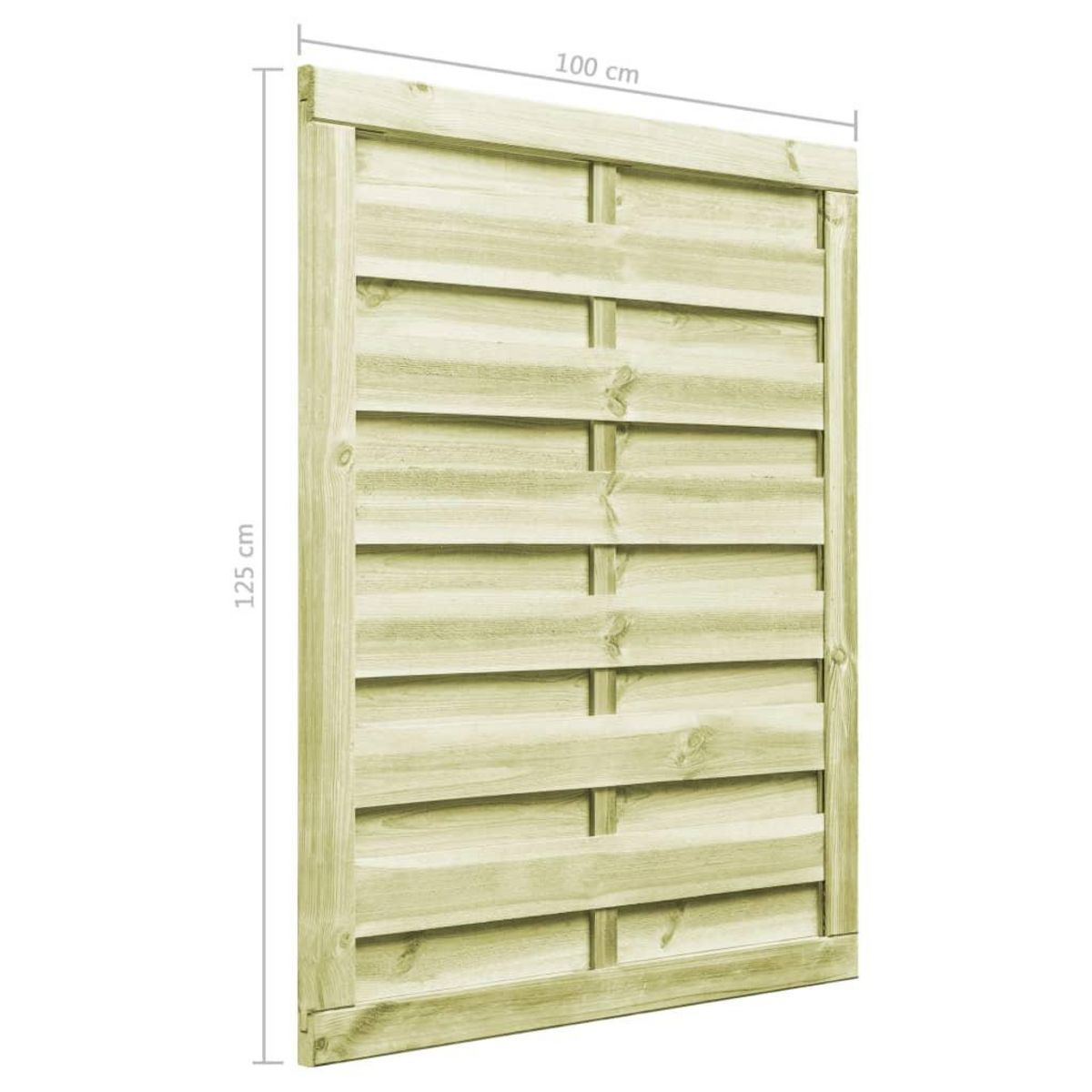 VIDAXL Portillon Bois de pin impregne 100x125 cm Vert