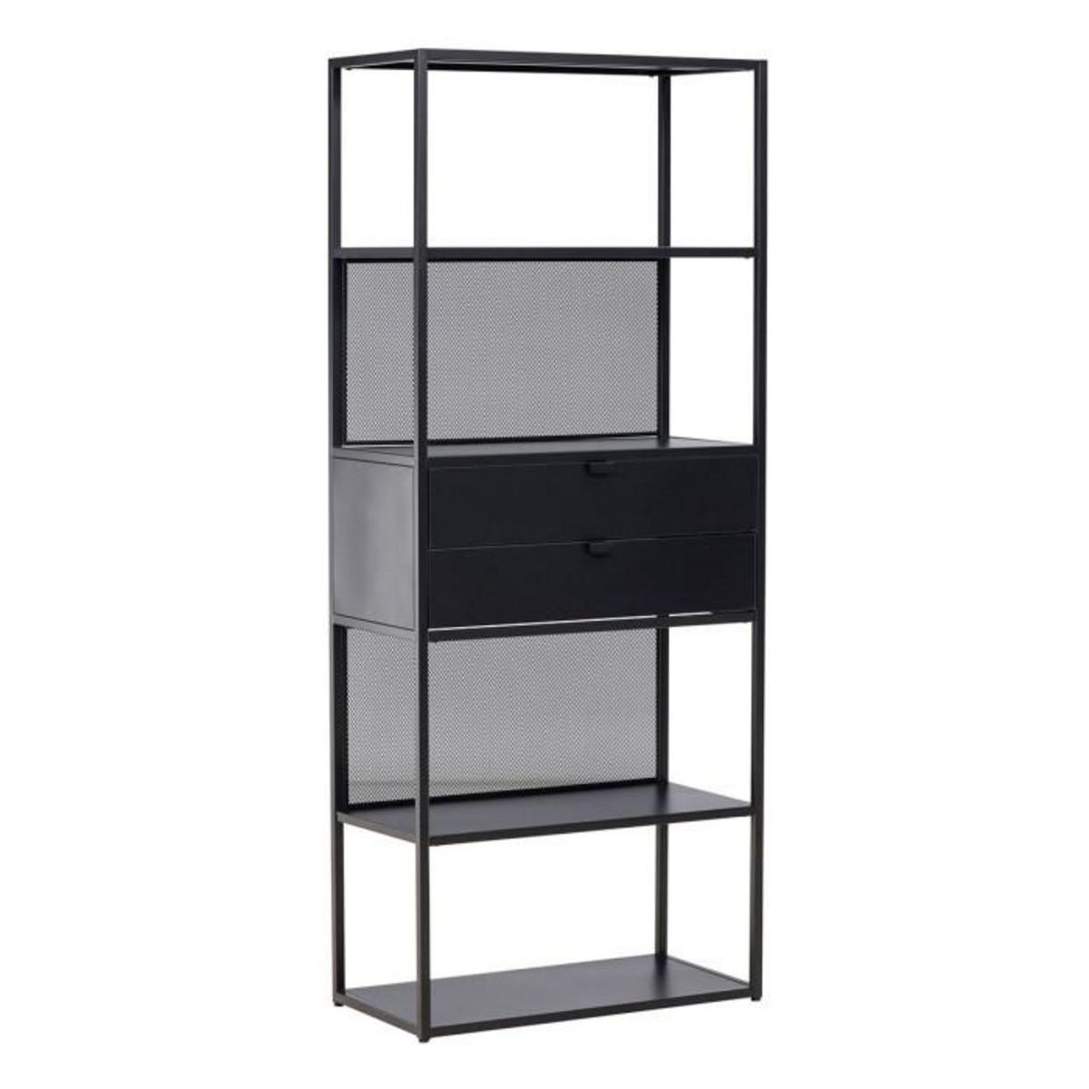 Paris Prix Étagère 4 Niveaux en Métal  Santiago  185cm Noir