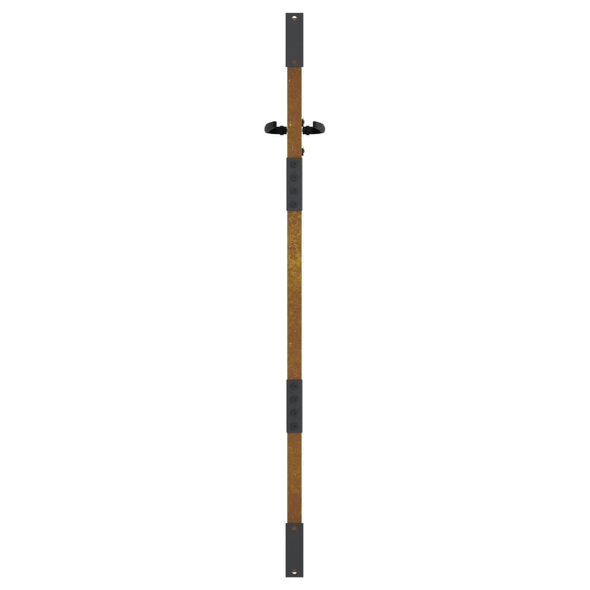 Voir la diapositive 5 : VIDAXL Portail de jardin 85x150 cm acier corten design de bambou
