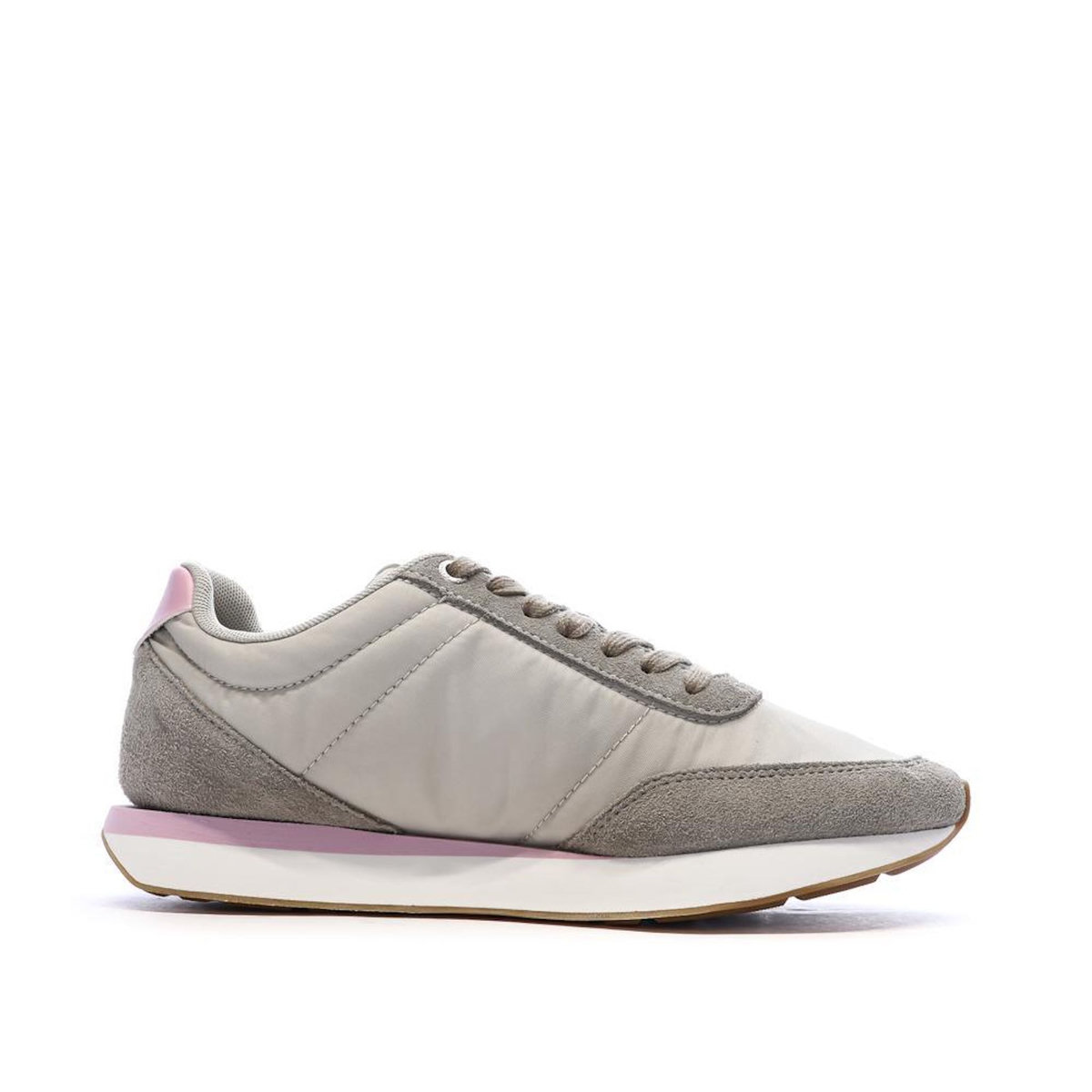 CALVIN KLEIN JEANS Baskets Grises/Roses Femme Calvin Klein Jeans Retro