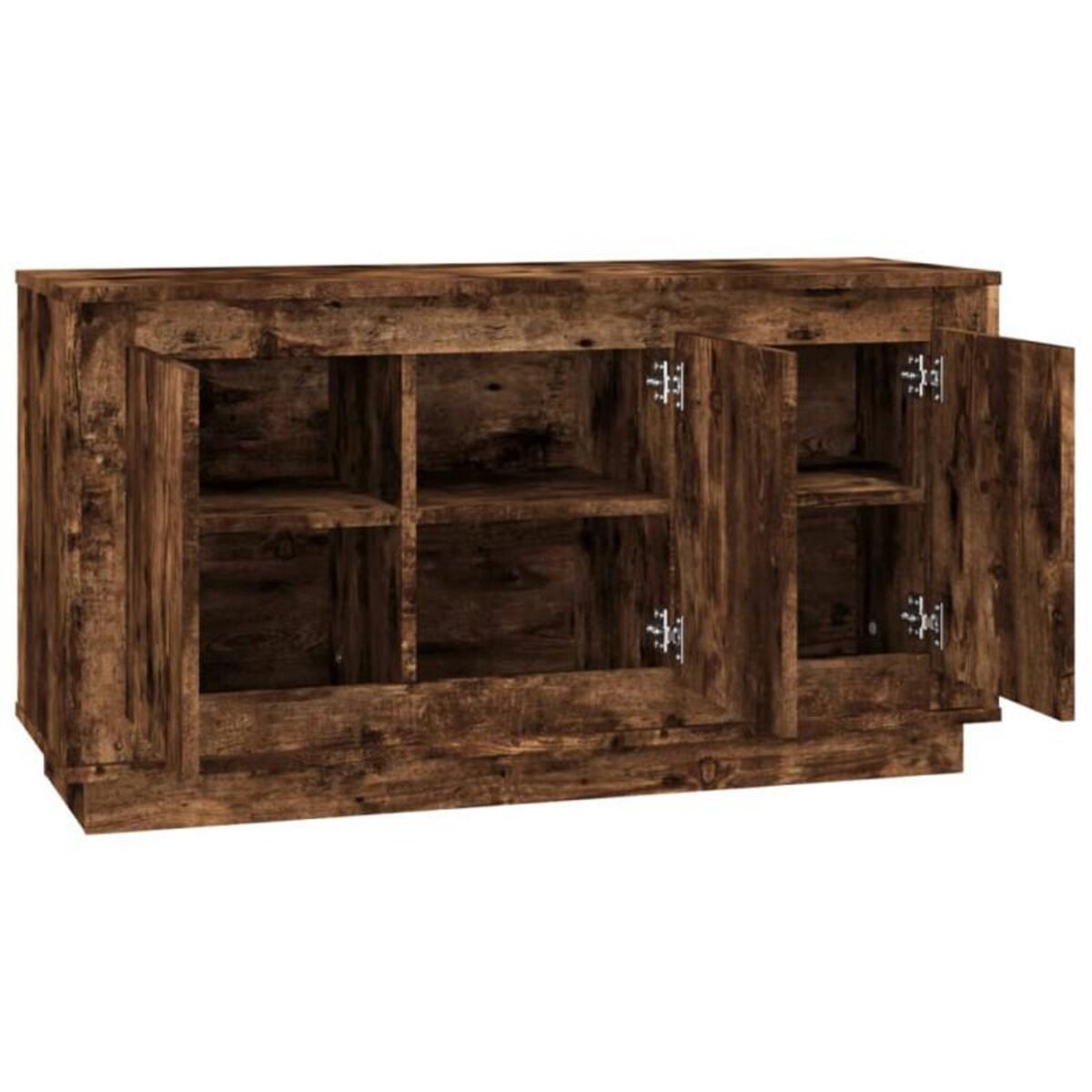 VIDAXL Buffet chêne fumé 102x35x55 cm bois d ingénierie