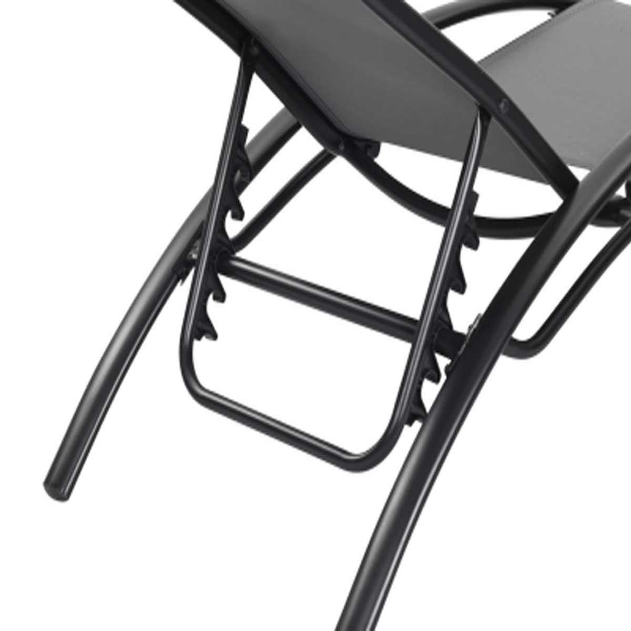 Voir la diapositive 3 : Habitat et Jardin Bain de soleil en aluminium  Beauty  - Phoenix - Gris foncé / Noir - Lot de 2