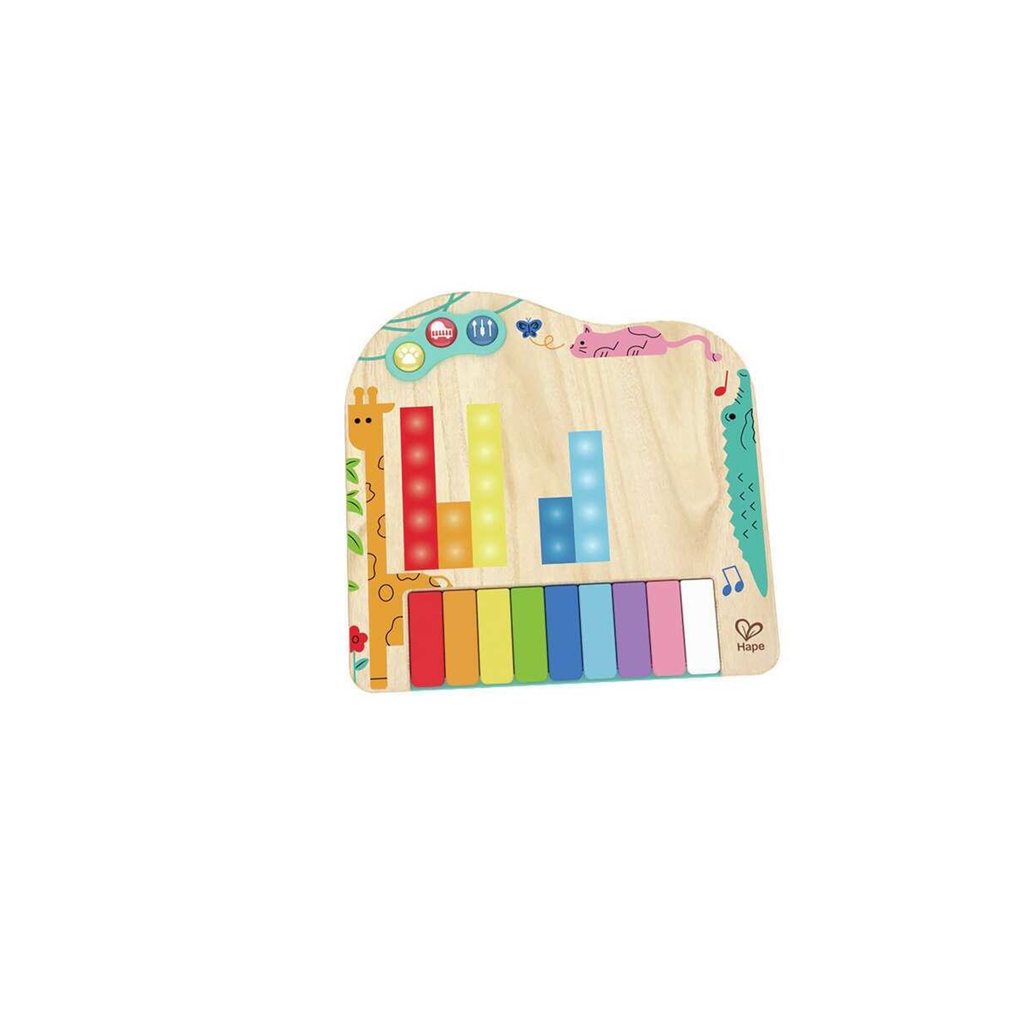 Voir la diapositive 3 : Hape Piano pixel interactif - piano en bois