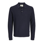 Jack & Jones Polo Manches Longues Marine Homme Jack & Jones Sandri. Coloris disponibles : Bleu