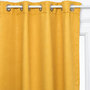 Voir la diapositive 3 : ATMOSPHERA Rideau occultant motif feuille embossé - 140 x 260 cm - Jaune ocre
