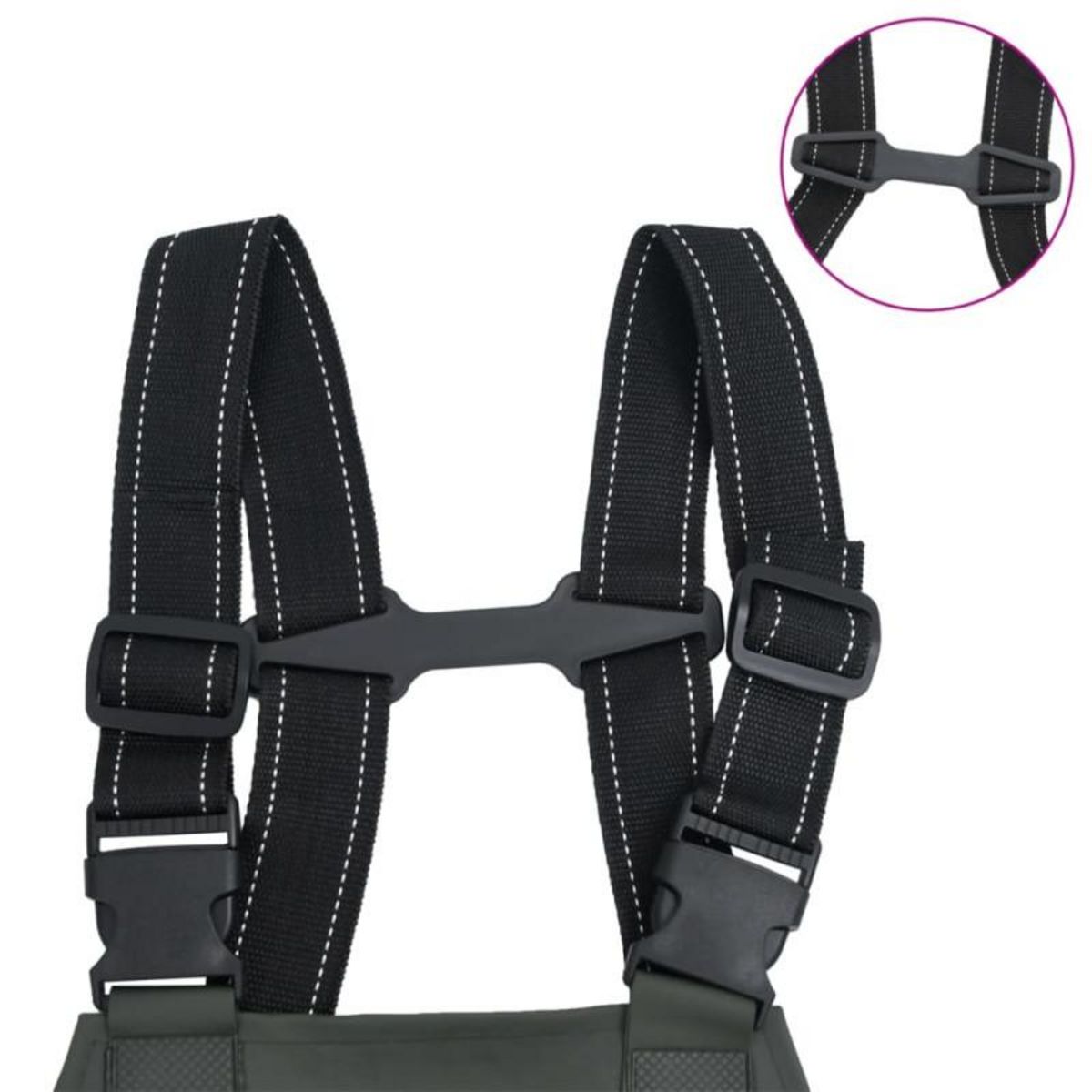 VIDAXL Cuissardes avec bottes vert foncé taille 40