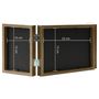 Voir la diapositive 6 : VIDAXL Cadre photo depliable Marron clair 22x15 cm+2x(10x15 cm)