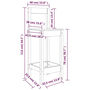 Voir la diapositive 6 : VIDAXL Chaises de bar lot de 2 40x41,5x112 cm bois de pin solide