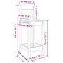 Voir la diapositive 6 : VIDAXL Chaises de bar lot de 2 40x41,5x112 cm bois de pin solide