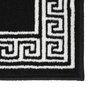 VIDAXL Tapis BCF Noir avec motif 100x250 cm