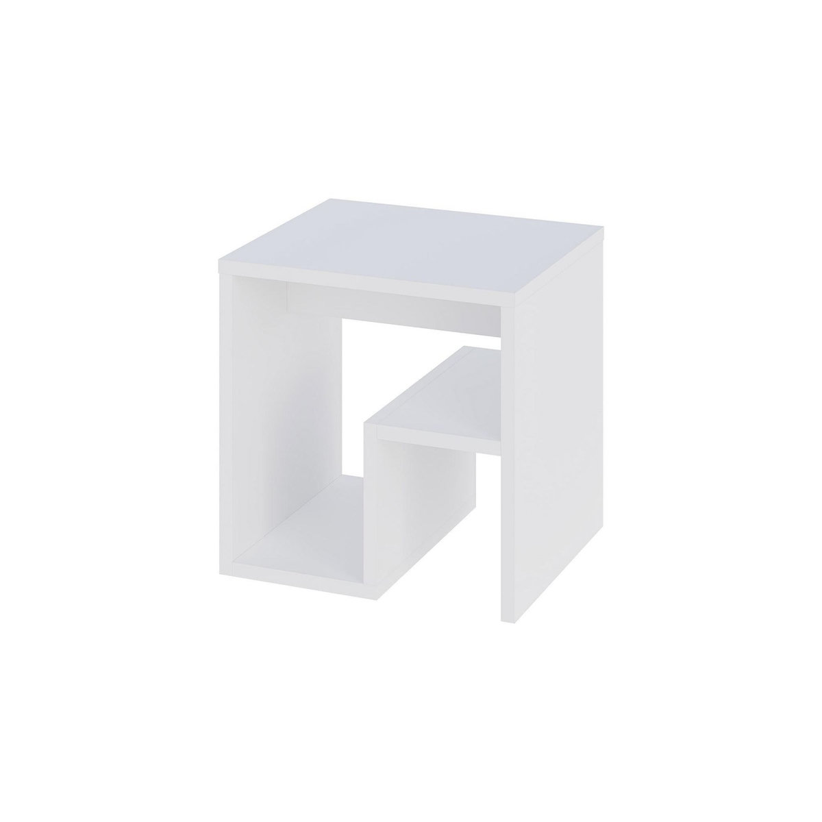 Habitat et Jardin table d'appoint en bois  Bon  40 x 35 x 40 cm - Blanc