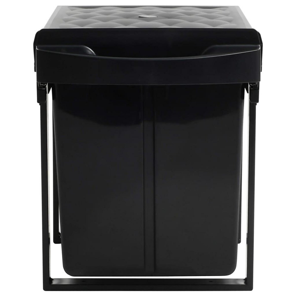 VIDAXL Poubelle amovible de cuisine Fermeture en douceur 48 L