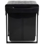 Voir la diapositive 3 : VIDAXL Poubelle amovible de cuisine Fermeture en douceur 48 L