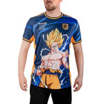 FREEGUN T-shirt homme Dragon Ball Z Super Sayian. Coloris disponibles : Bleu