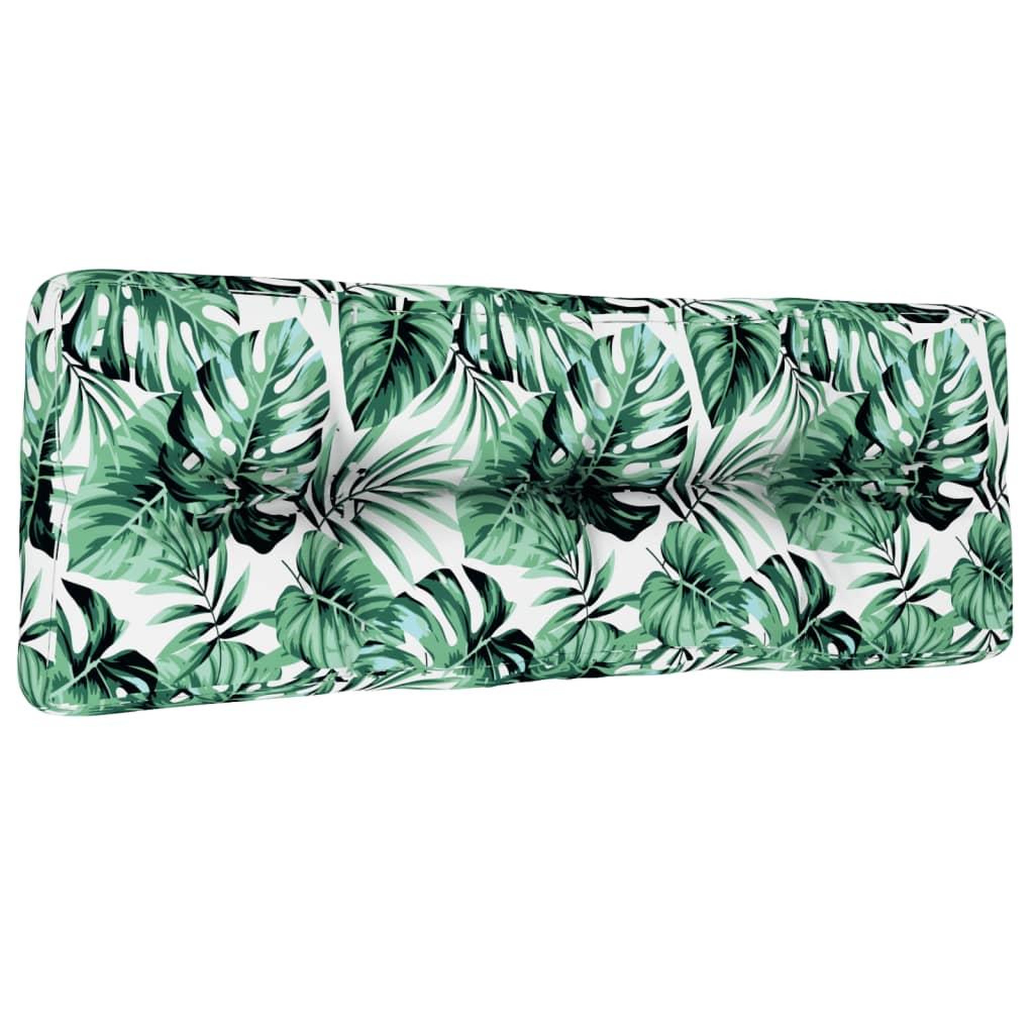 Voir la diapositive 4 : VIDAXL Coussin de palette a motif de feuilles 120x40x12 cm Tissu