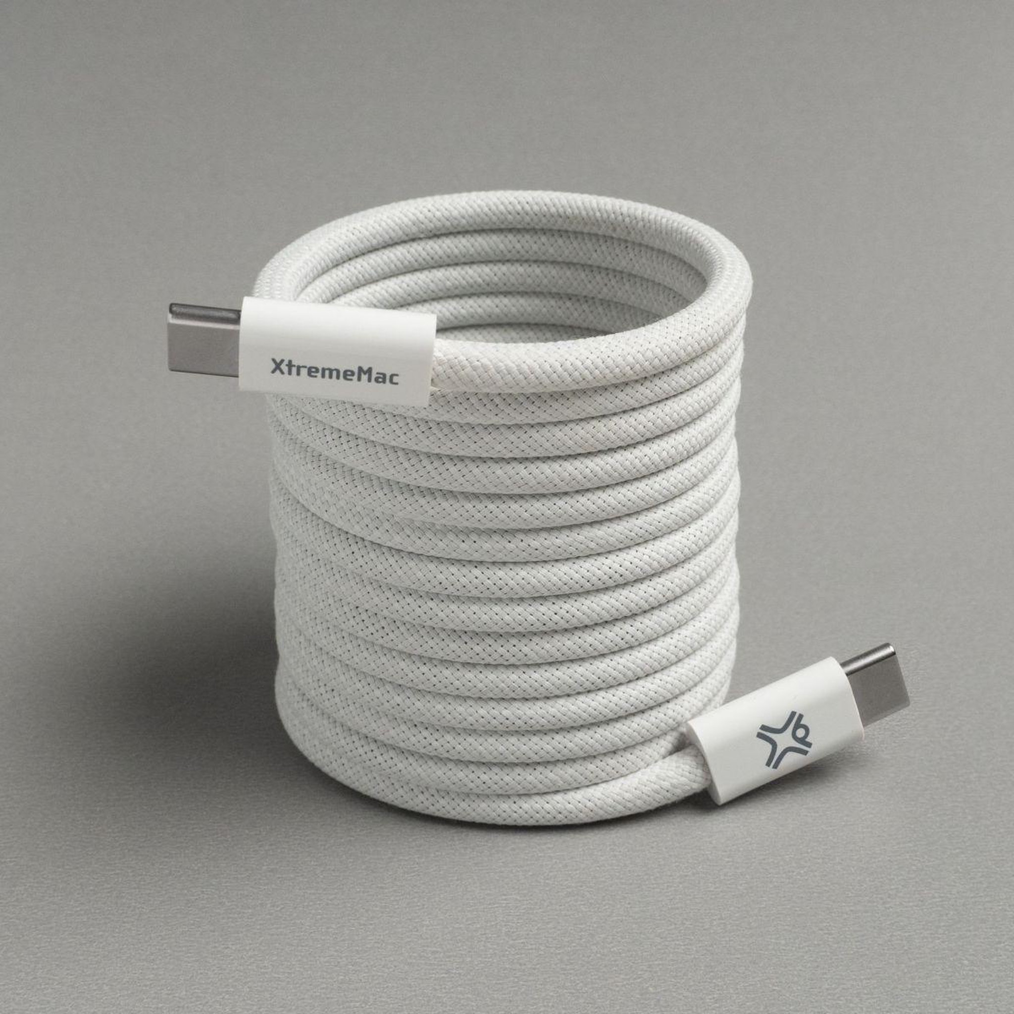 Voir la diapositive 2 : XTREMEMAC Câble usb c 2m blanc magnetique 60w