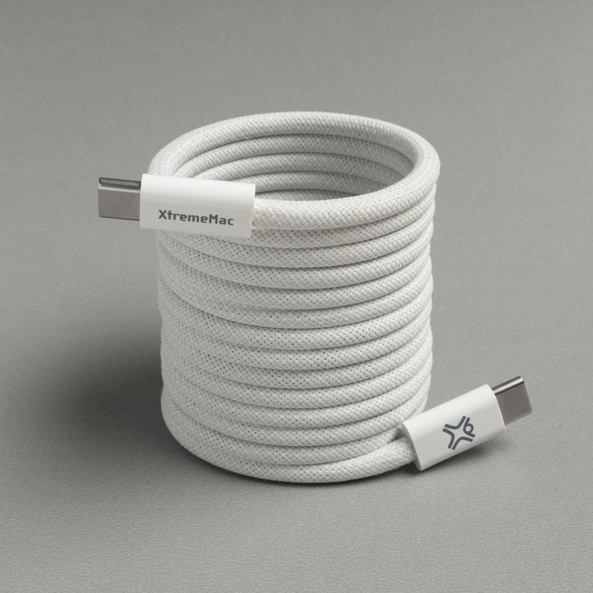 XTREMEMAC Câble USB C 2M blanc magnetique 60W