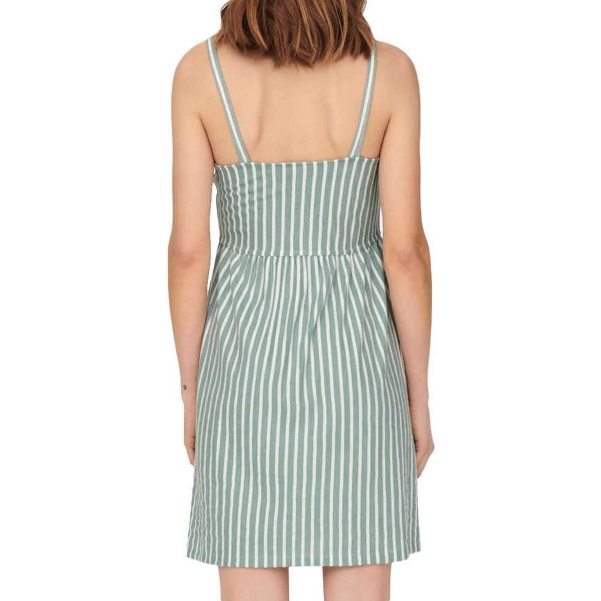 Only Robe à Rayures Blanc/ Femme Only Sharon