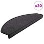 Voir la diapositive 1 : VIDAXL Tapis d'escalier 20 pcs anthracite 65x24x4 cm