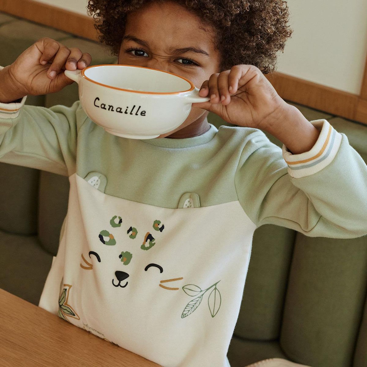 Petit Béguin Sweat-shirt enfant en molleton Boavista