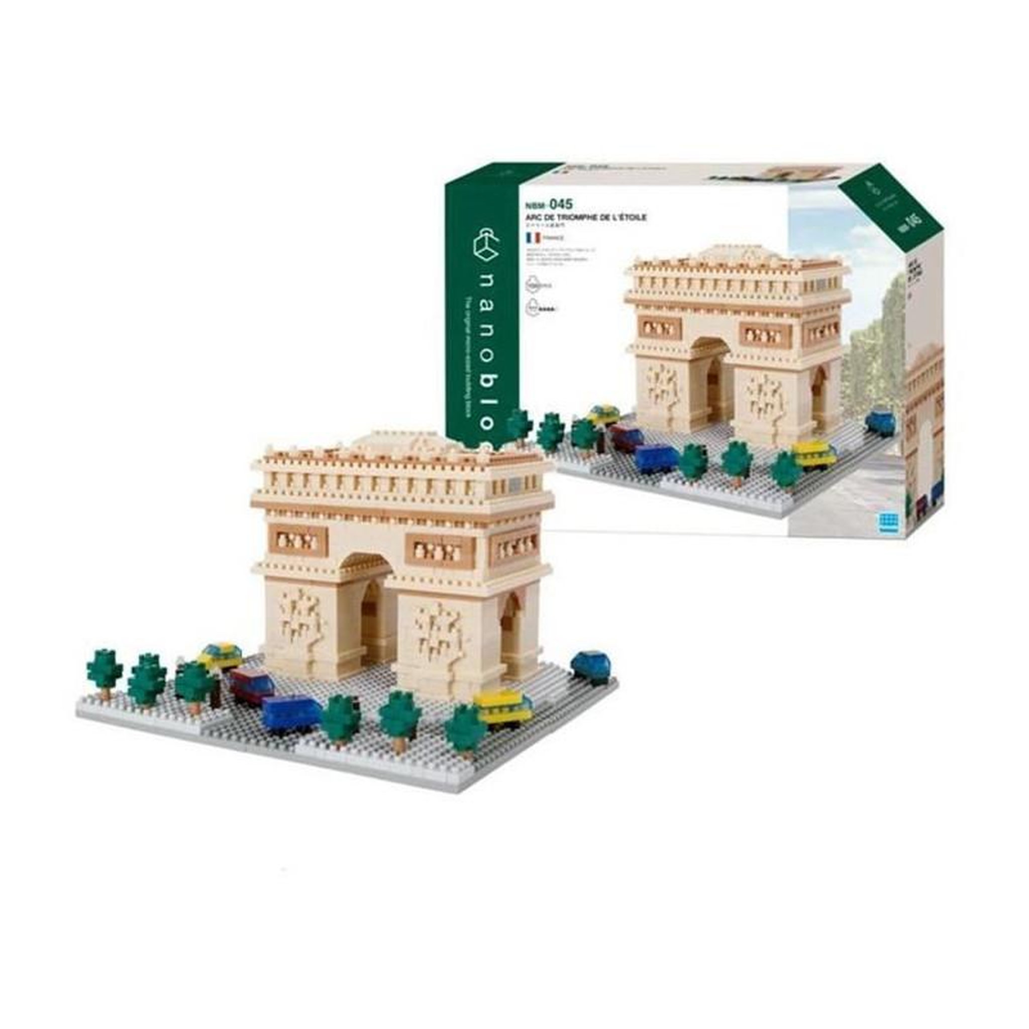 Voir la diapositive 3 : BANDAI Nanoblock Arc de Triomphe - 1560 pcs