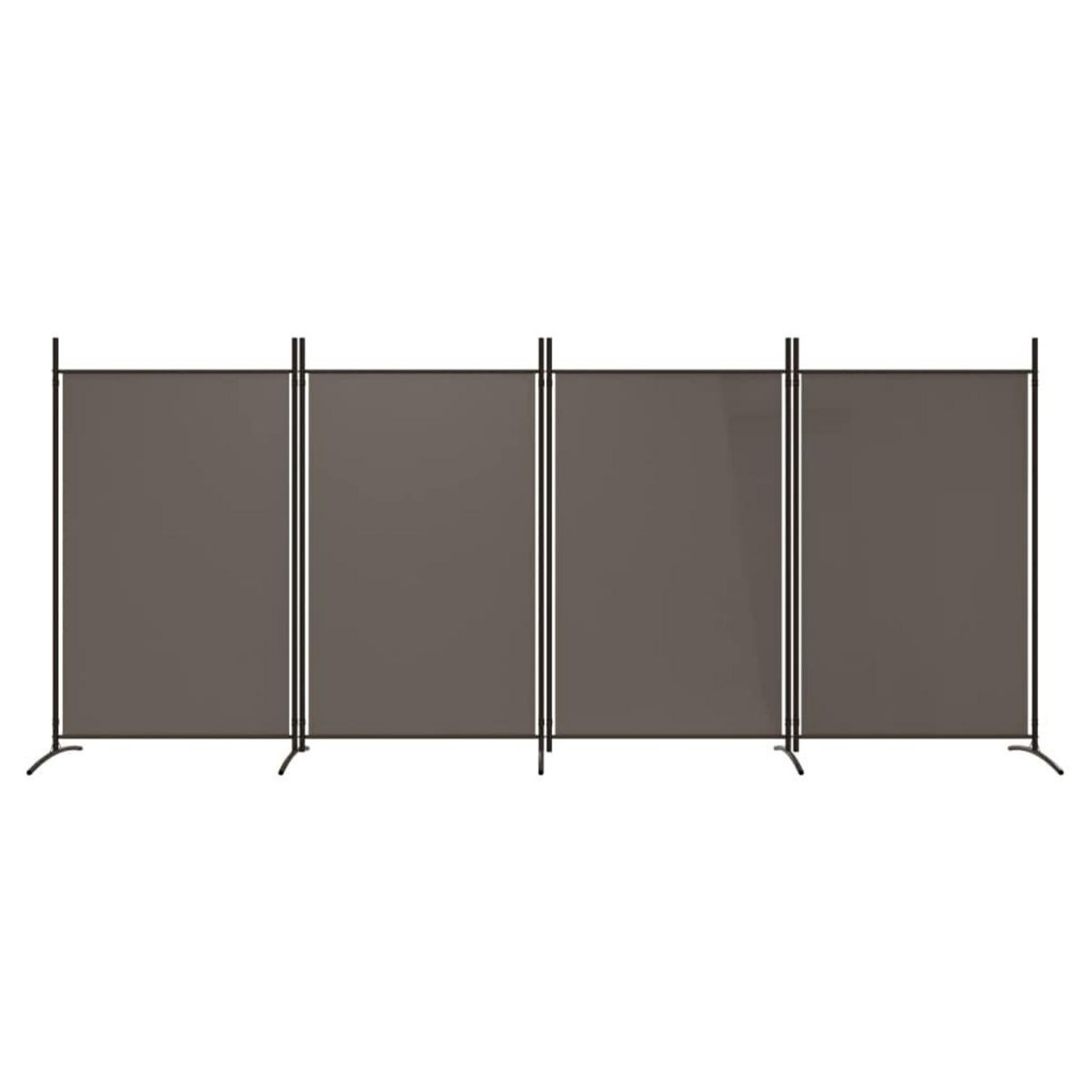 VIDAXL Cloison de separation 4 panneaux Anthracite 346x180 cm Tissu