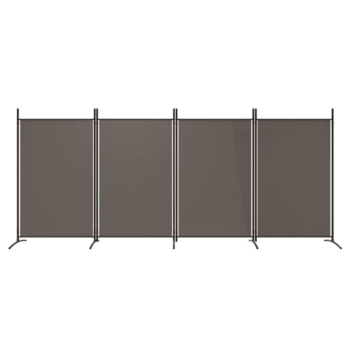 VIDAXL Cloison de separation 4 panneaux Anthracite 346x180 cm Tissu