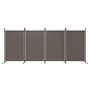 Voir la diapositive 3 : VIDAXL Cloison de separation 4 panneaux Anthracite 346x180 cm Tissu